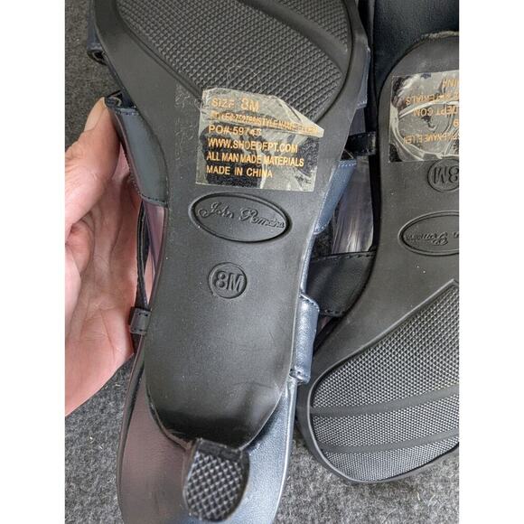 NWT JOHN ROMAINE "ELLEN" SLING BACK SANDALS SLIP-ON SHOES SZ 8M - Picture 8 of 9